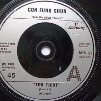 Con Funk Shun Too Tight 7" Mercury MER57 EX 1980 there is a 2mm drill hole in label rim