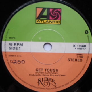 Kleeer Get Tough 7" Atlantic K11560 EX 1980 there is handwritten number on label and 2mm drill hole in label rim