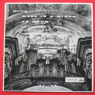 Choir Of St Hedwigs Cathedral Berlin Mass In E Minor & Te Deum LP HMV ALP1567 EX/EX 1958 with Berlin Philharmonic Orchestra, conducted by Karl Forster