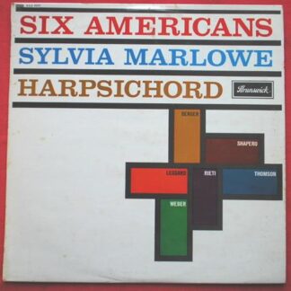 Sylvia Marlowe Six Americans LP Brunswick AXA4537 EX/EX 1960