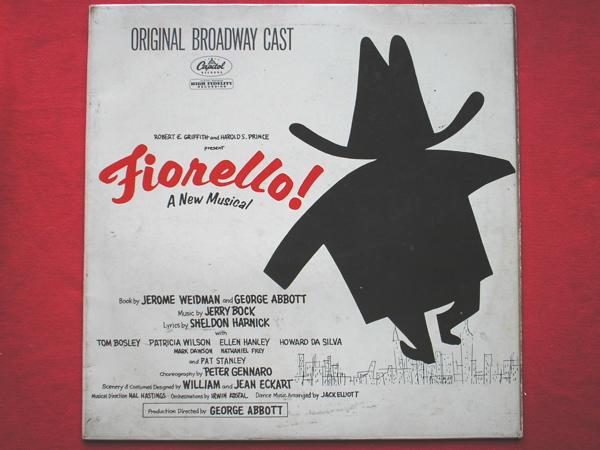 Fiorello LP Capitol W1321 EX /EX 1959 mono, original cast recording, Broadway cast, with Patricia wilson, Howard Da Silva & Politicians