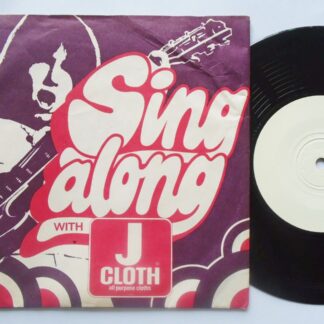Sing Along With J Cloth 7" Johnson & Johnson EX/VG 1971 one-sided promotional J Cloth record in picture sleeve