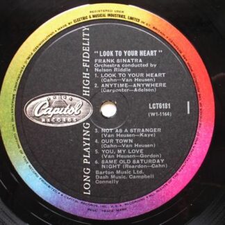 Frank Sinatra Look To Your Heart LP Capitol LCT6181 1960s RECORD ONLY - sleeve is missing