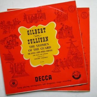 D'Oyly Carte Opera Company Gilbert & Sullivan The Yeomen Of The Guard 2LP Decca LK4029-30 EX/EX 1960s 2 LP set in separate sleeves, mono, narrow band