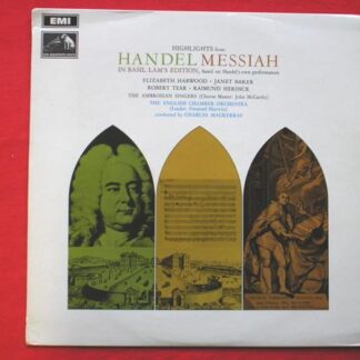 Charles Mackerras Highlights From Handel Messiah LP HMV HQS1183 EX/EX 1967 with English Chamber Orchestra