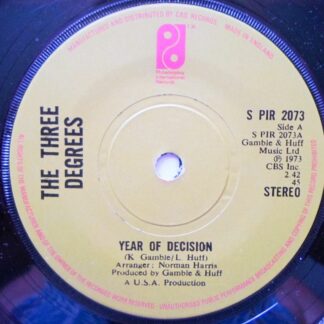 Three Degrees Year Of Decision 7" Philadelphia SPIR2073 EX 1973