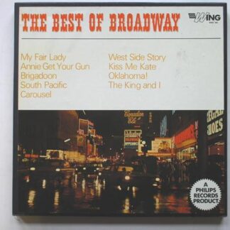 Best Of Broadway 6LP Wing WL1051 EX/VG 1965 6 LPs boxed with insert, with songs from Carousel, My Fair Lady, Brigadoon & South Pacific