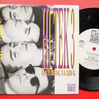 Hi Tek 3 Spin That Wheel 7" Total BORG1 EX/EX 1989 picture sleeve