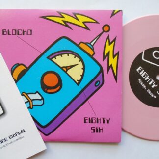 Eighty Six Beep Beep 7" Bombed Out BOMB010 EX/EX 2002 picture sleeve, pink vinyl with booklet, tracks 2 & 3 by Blocko