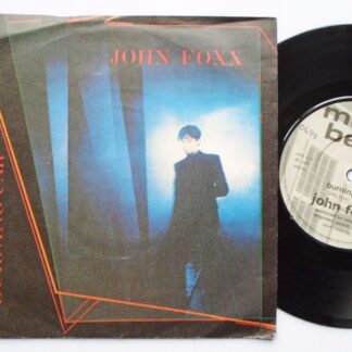 John Foxx Burning Car 7" Virgin VS360 EX/VG 1980 picture sleeve, there is handwritten number on label and 2mm drill hole in label rim