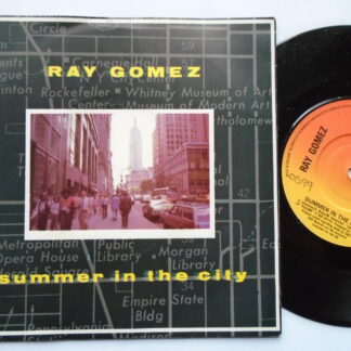 Ray Gomez Summer In The City 7" CBS 8659 EX/EX 1980 picture sleeve, there is handwritten number on label and 2mm drill hole in label rim