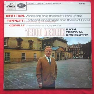 Yehudi Menuhin Britten Corelli Tippett LP HMV ASD637 EX/EX 1965