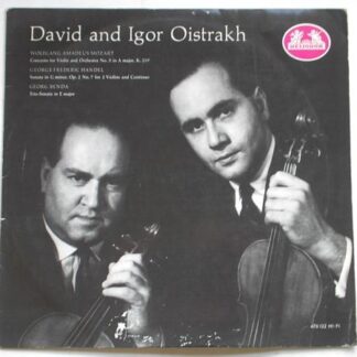 David & Igor Oistrakh Mozart Handel Benda LP Heliodor 478132 EX/VG 1961 German pressing