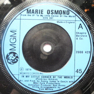 Marie Osmond In My Little Corner Of The World 7" MGM 2006429 EX 1974