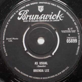 Brenda Lee Lonely Lonely Lonely Me 7" Brunswick 05899 EX 1963