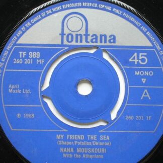 Nana Mouskouri My Friend The Sea 7" Fontana TF989 EX 1968