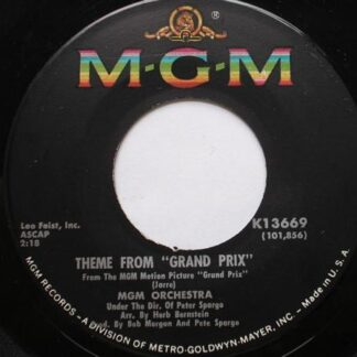 MGM Orchestra Theme From Grand Prix 7" MGM K13669 EX 1970s US pressing