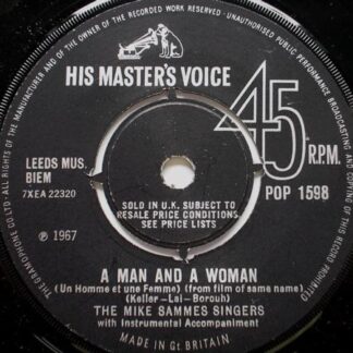 Mike Sammes A Man And A Woman 7" HMV POP1598 EX 1967 as Mike Sammes Singers