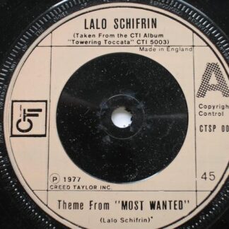 Lalo Schifrin Theme From Most Wanted 7" CTI CTSP008 EX 1977