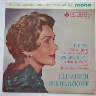 Elisabeth Schwarzkopf Sings Operetta EP Columbia SEL1648 EX/VG 1960s picture sleeve