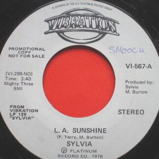 Sylvia LA Sunshine 7" Vibration VI567 EX 1976 US pressing with writing on label