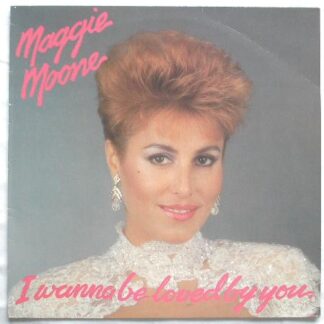 Maggie Moone I Wanna Be Loved By You LP Red Bus RBLP1009 EX/EX 1985 sleeve has slight crease at top right corner