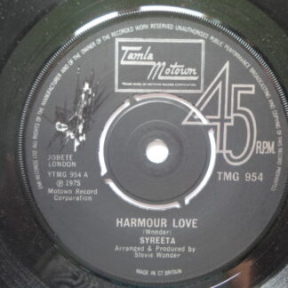 Syreeta Harmour Love 7" Tamla Motown TMG954 EX 1974 there is sticker mark on side one label