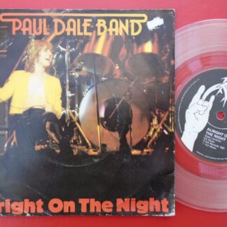 Paul Dale Alright On The Night 7" KA KA6 EX/VG 1981 as Paul Dale Band, picture sleeve, clear vinyl, Sticker has been removed from top right corner of sleeve 1cm x 1cm. Sleeve is quite heavily creased and rubbed."