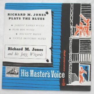Richard M Jones Plays The Blues EP HMV 7EG8125 EX/EX 1950s picture sleeve