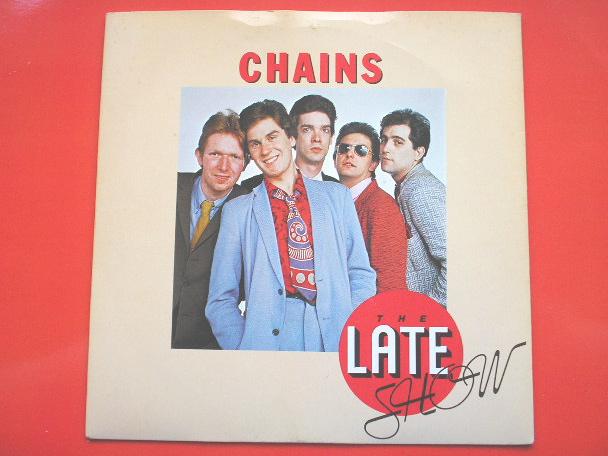 Late Show Chains 7" Decca F13835 EX/EX 1979 picture sleeve, there is handwritten number on label and 2mm drill hole in label rim
