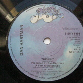 Dan Hartman This Is It 7" Blue Sky SSKY6999 EX 1978
