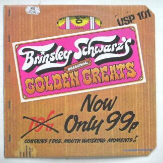Brinsley Schwarz Original Golden Greats LP United Artists USP101 EX/VG 1974 sleeve is neatly sellotaped at opening and snipped at opening corners