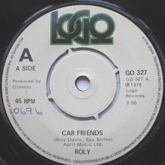 Roly Car Friends 7" Logo GO327 EX 1978 there is handwritten number on label and 2mm drill hole in label rim