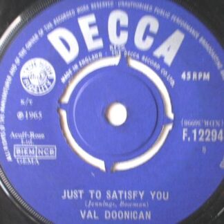 Val Doonican Just To Satisfy You 7" Decca F12294 EX 1965