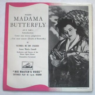 Victoria De Los Angeles Madama Butterfly Act II Part 2 EP HMV 7ER5076 EX/EX 1950s picture sleeve