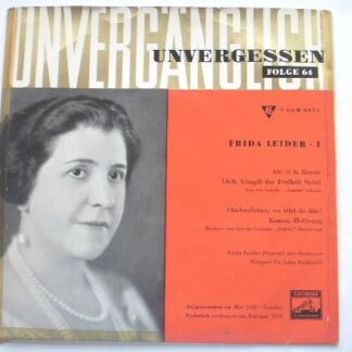 Frida Leider Frida Leider EP Electrola 7EGW8471 EX /G 1950s picture sleeve is sellotaped at edges, German pressing