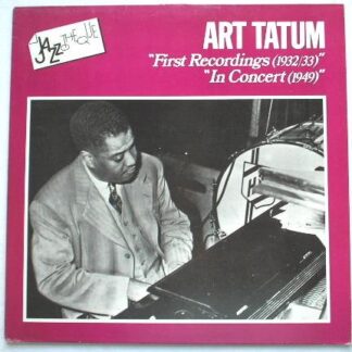 Art Tatum First Recordings - In Concert LP Musica MUS3002 EX/VG 1985 French pressing, sleeve has minor seam split on top edge
