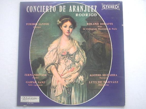 Roland Douatte Concierto De Aranjuez Rodrigo LP Musidisc RC894 EX/VG 1960s French pressing with Musidisc insert