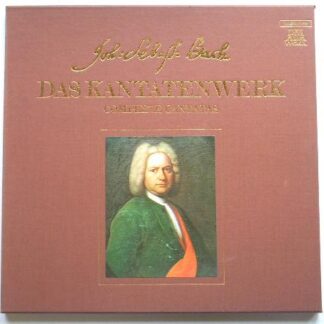 Nikolaus Harnoncourt Bach Complete Cantatas 2LP Telefunken BWV1-4 EX/EX 1960s 2 LPs boxed with 3 booklets, made in Germany