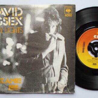 David Essex City Lights 7" CBS SCBS4050 EX/VG 1976 Record has machine cut centre, picture sleeve