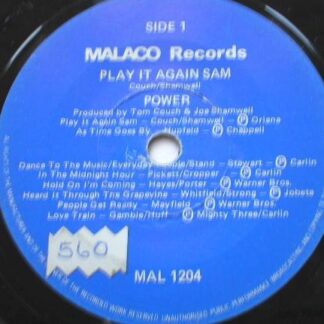 Power Play It Again Sam 7" Malaco MAL1204 VG 1981 there is handwritten number on label and 2mm drill hole in label rim