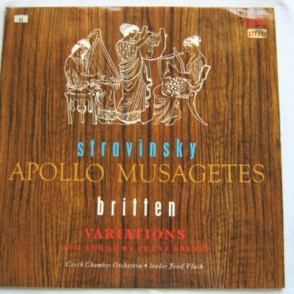 Czech Chamber Orchestra Stravinsky Britten LP Supraphon SUA10509 EX/EX 1960s Czech pressing
