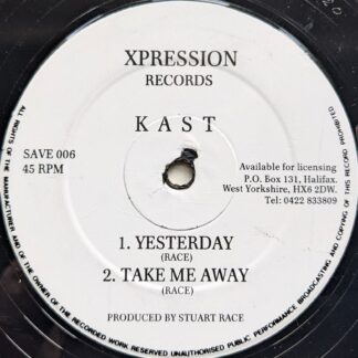 Kast Yesterday 12" Xpression SAVE 006 EX 1990s 12 inch