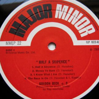 Gordon Beck Half A Sixpence LP Major Minor MMLP2 1968 RECORD ONLY - sleeve is missing. Record looks unplayed