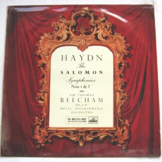 Thomas Beecham Haydn The Salomon Symphonies No 1 & 2 LP HMV ALP1624 EX/EX 1950s gold red label, record 1 of a 2-record set