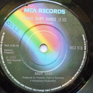 Angie Gadd Dance Baby Dance 7" MCA MCA516 EX 1979 there is writing on label