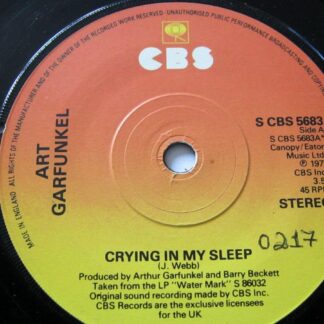 Art Garfunkel Crying In My Sleep 7" CBS SCBS5683 EX 1977