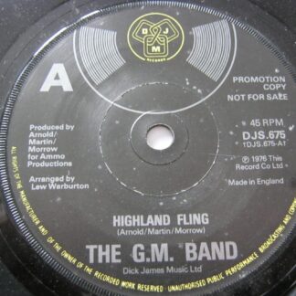 GM Band Highland Fling 7" DJM DJS675 EX 1976 demo