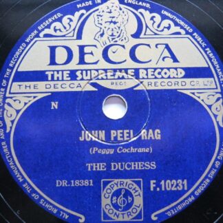 The Duchess John Peel Rag 78 Decca F10231 NM 1950s 10 inch 78rpm