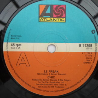 Chic Le Freak 7" Atlantic K11209 EX 1978 there is sticker mark on side one label
